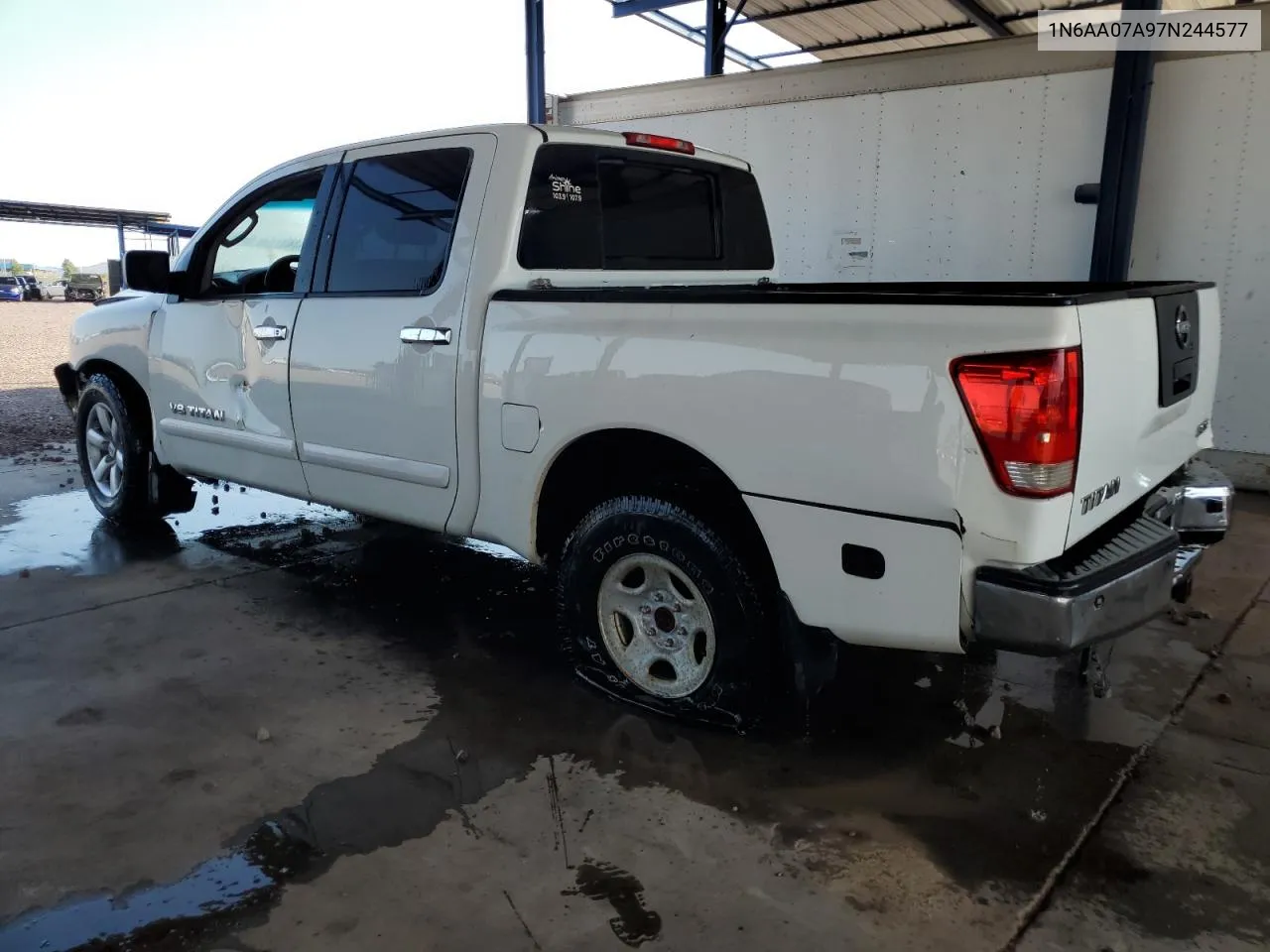 2007 Nissan Titan Xe VIN: 1N6AA07A97N244577 Lot: 62634694