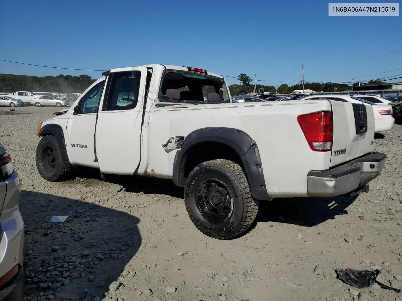 1N6BA06A47N210519 2007 Nissan Titan Xe