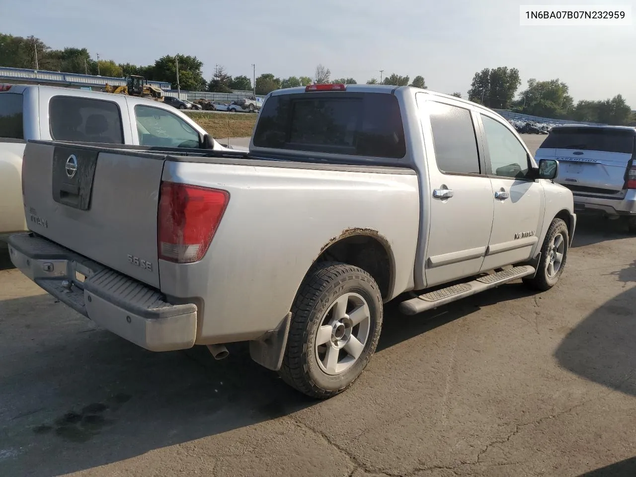 2007 Nissan Titan Xe VIN: 1N6BA07B07N232959 Lot: 71133194