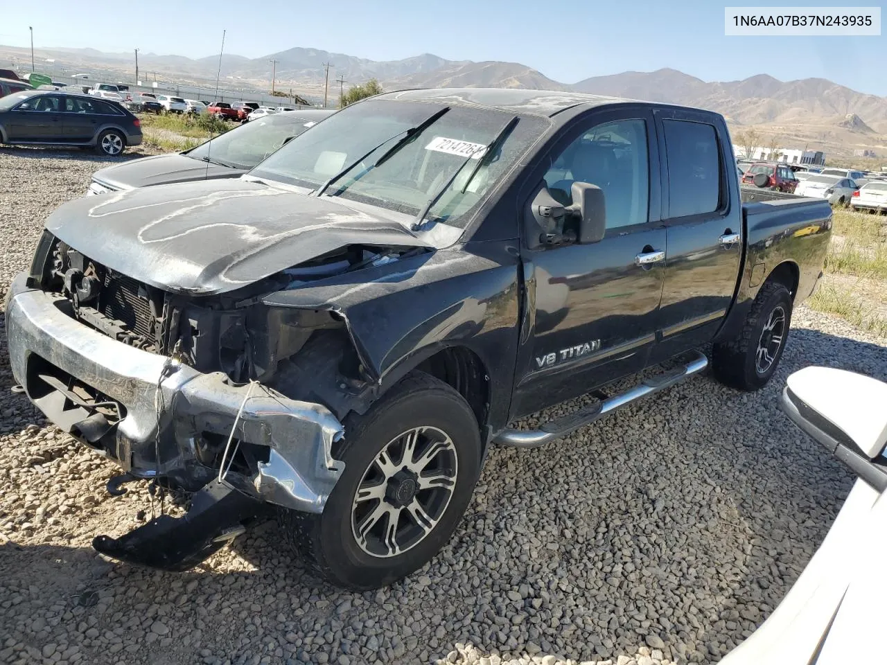 2007 Nissan Titan Xe VIN: 1N6AA07B37N243935 Lot: 72147264