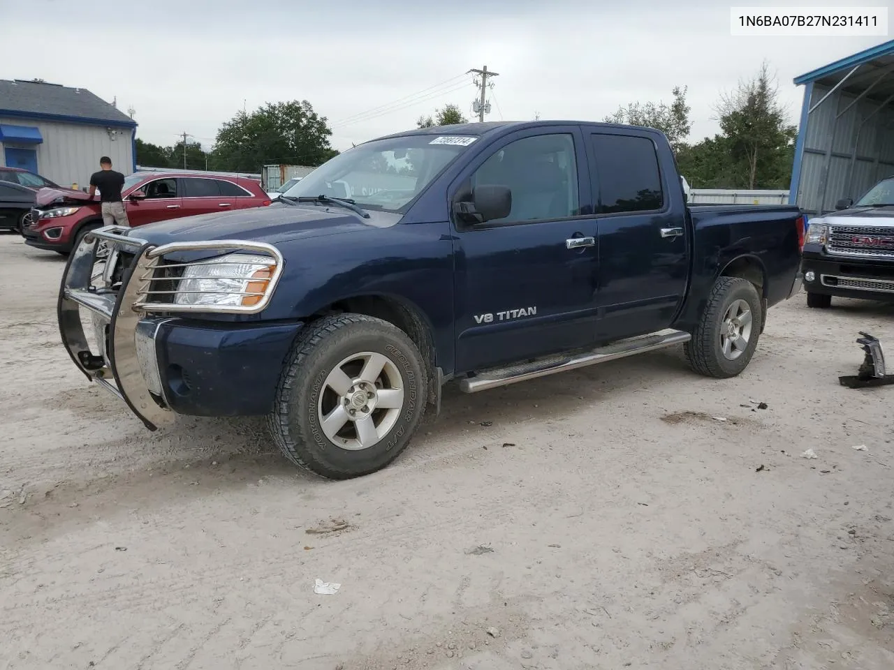 2007 Nissan Titan Xe VIN: 1N6BA07B27N231411 Lot: 72897314