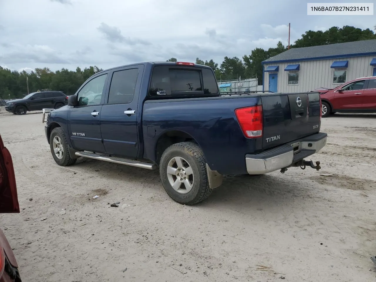 2007 Nissan Titan Xe VIN: 1N6BA07B27N231411 Lot: 72897314