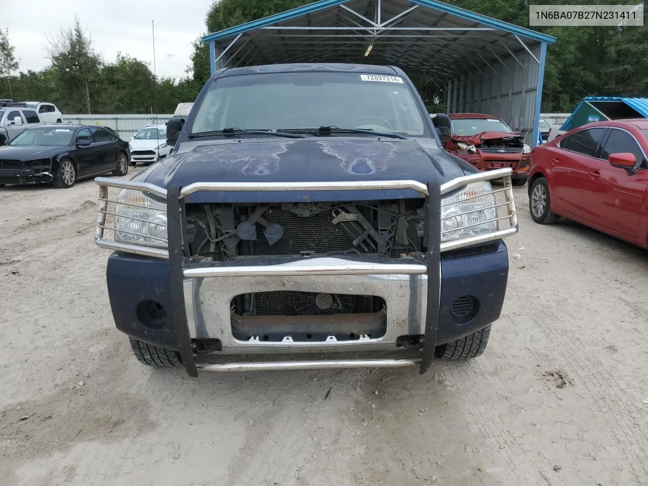 2007 Nissan Titan Xe VIN: 1N6BA07B27N231411 Lot: 72897314