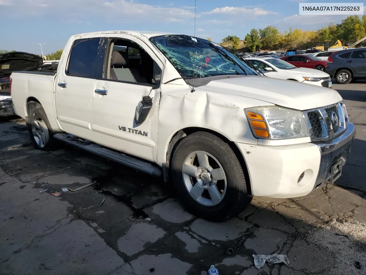 2007 Nissan Titan Xe VIN: 1N6AA07A17N225263 Lot: 74224434