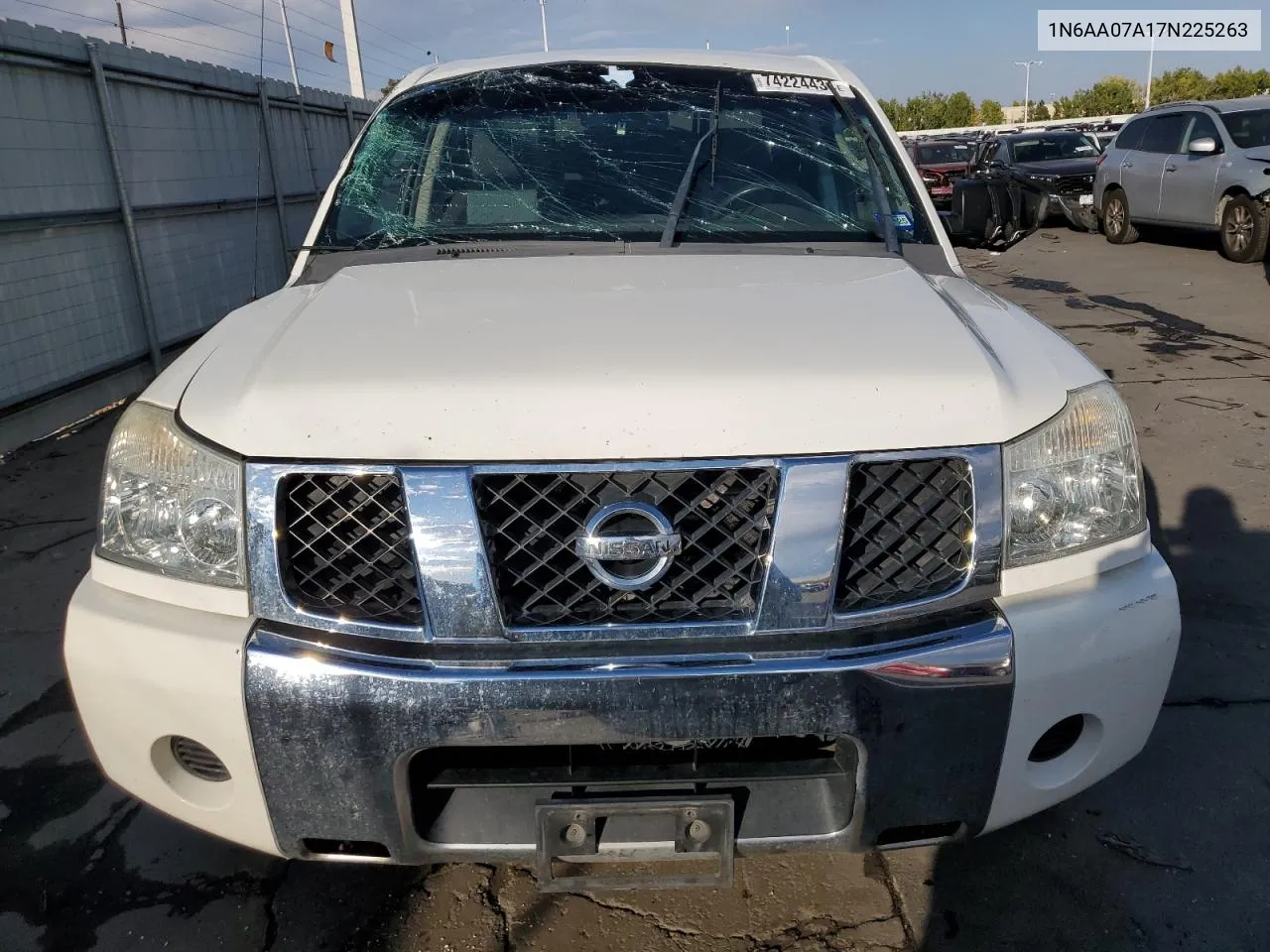 2007 Nissan Titan Xe VIN: 1N6AA07A17N225263 Lot: 74224434