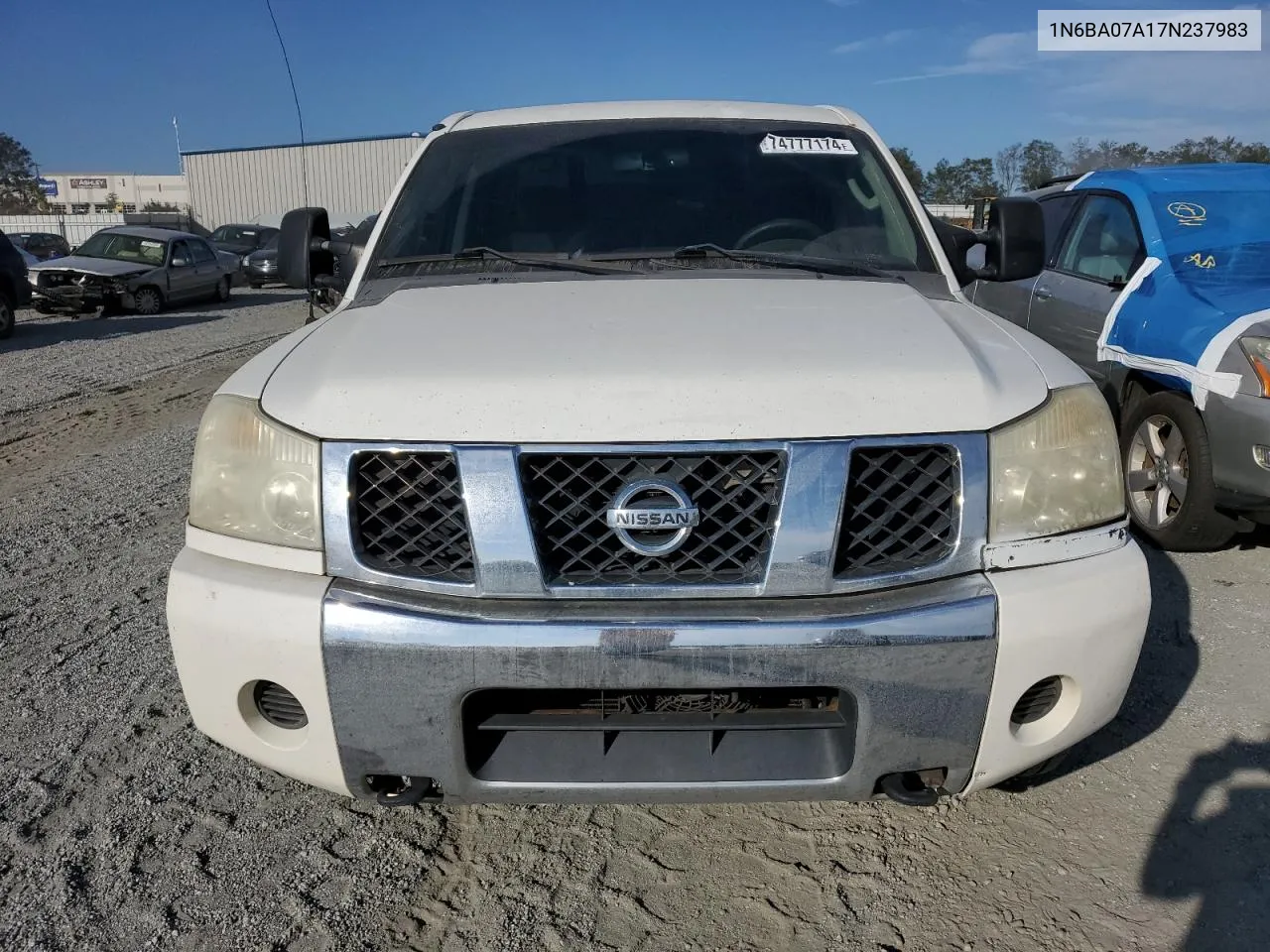 2007 Nissan Titan Xe VIN: 1N6BA07A17N237983 Lot: 74777174