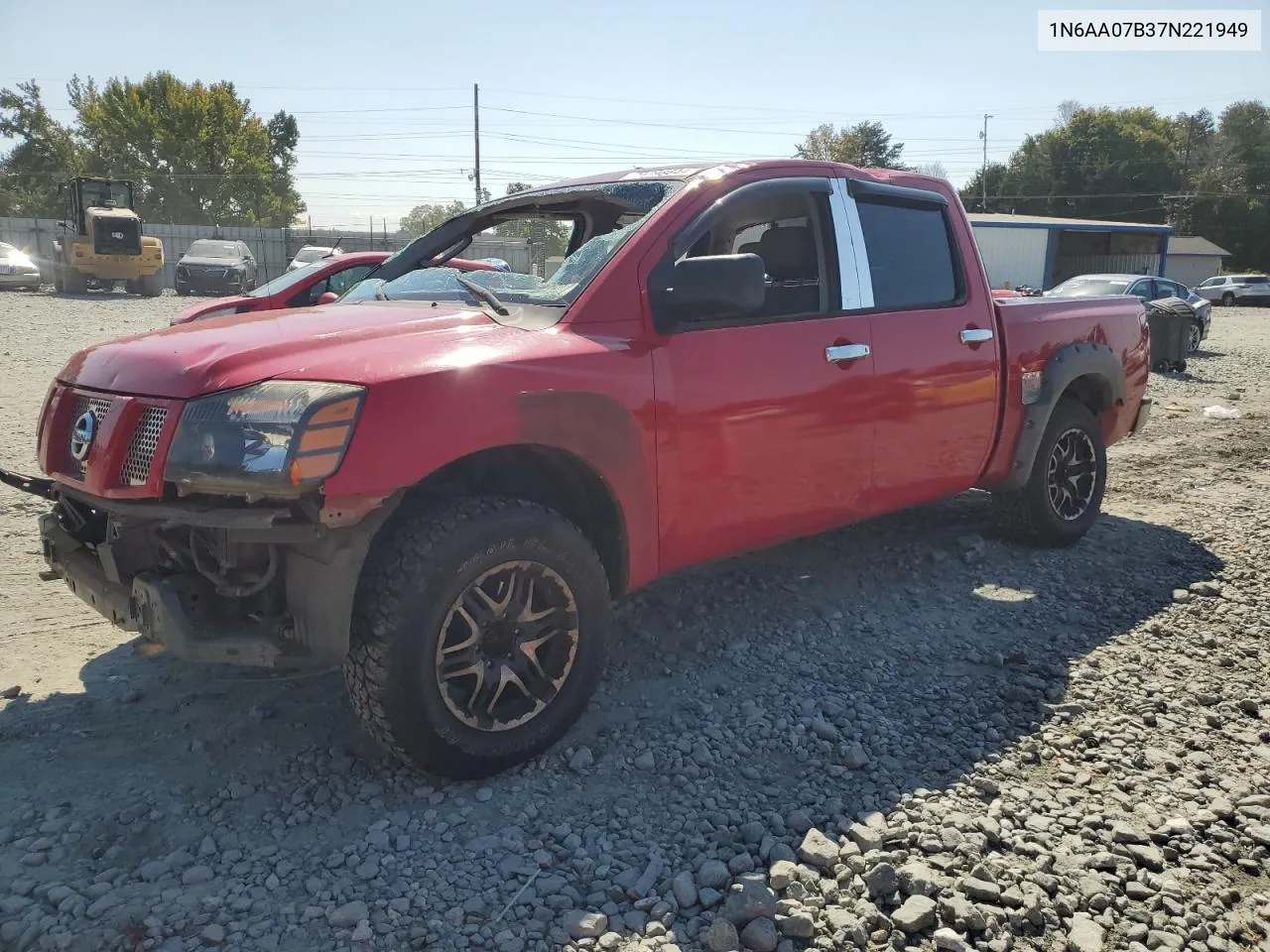 2007 Nissan Titan Xe VIN: 1N6AA07B37N221949 Lot: 74798644