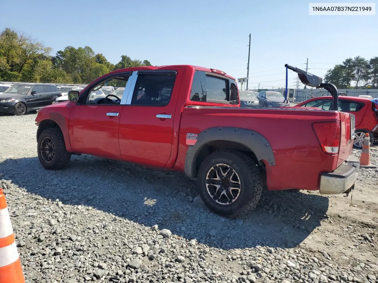 2007 Nissan Titan Xe VIN: 1N6AA07B37N221949 Lot: 74798644