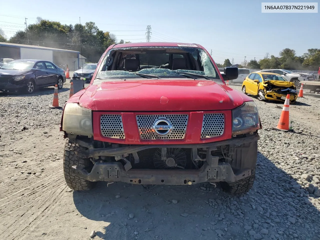 2007 Nissan Titan Xe VIN: 1N6AA07B37N221949 Lot: 74798644