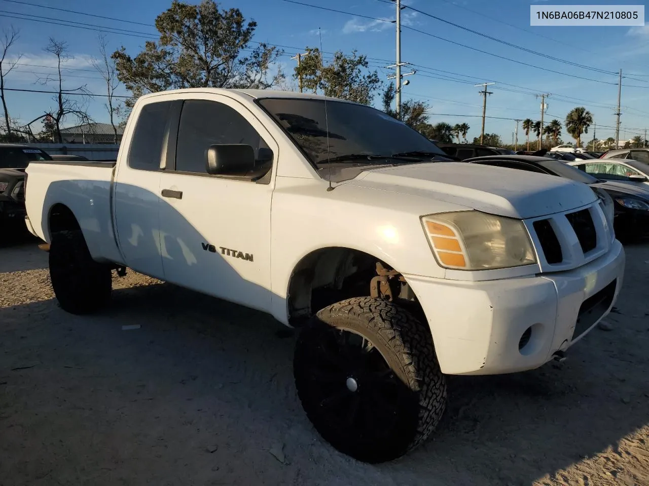 2007 Nissan Titan Xe VIN: 1N6BA06B47N210805 Lot: 76267644