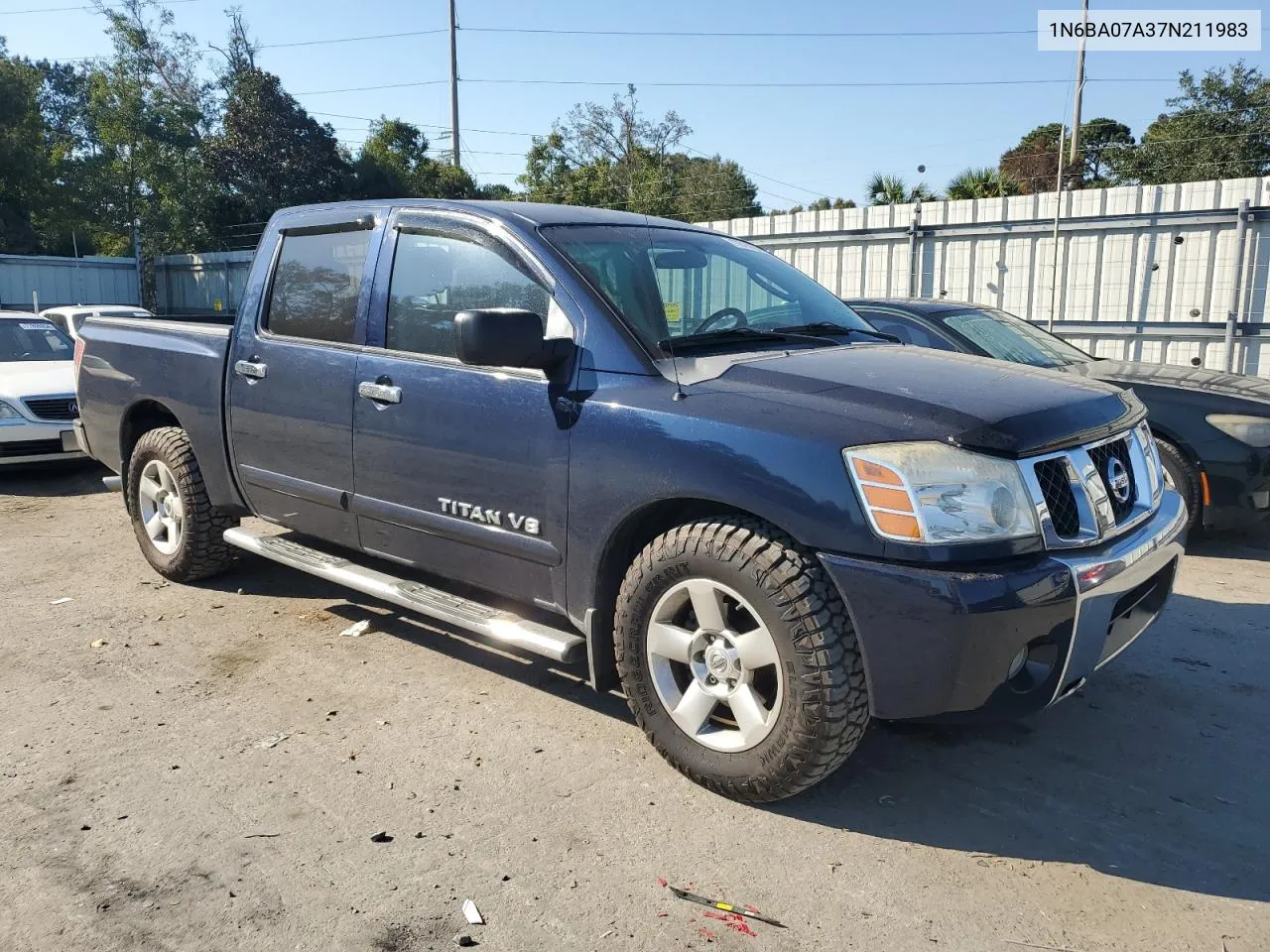 2007 Nissan Titan Xe VIN: 1N6BA07A37N211983 Lot: 77617004