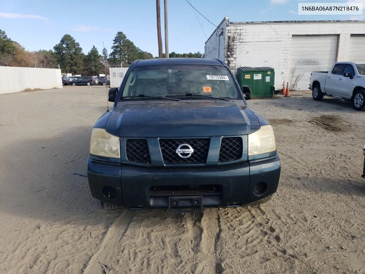 2007 Nissan Titan Xe VIN: 1N6BA06A87N218476 Lot: 79775394