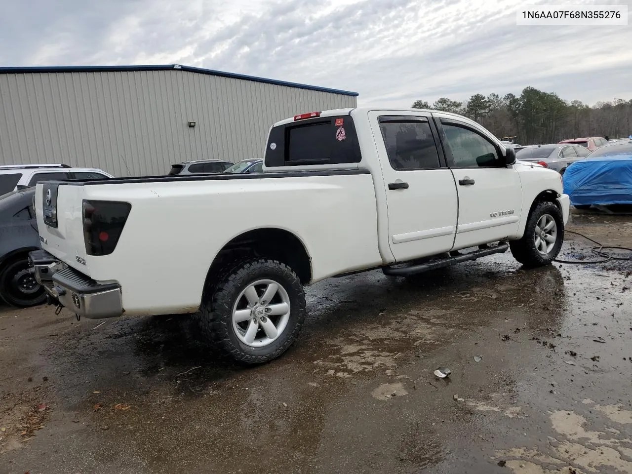 2008 Nissan Titan Xe VIN: 1N6AA07F68N355276 Lot: 44360884