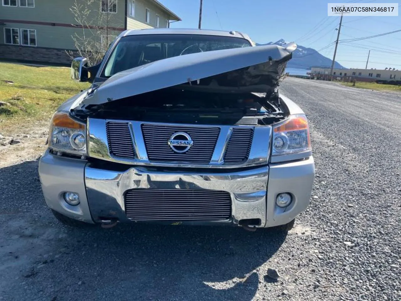 2008 Nissan Titan Xe VIN: 1N6AA07C58N346817 Lot: 51497764