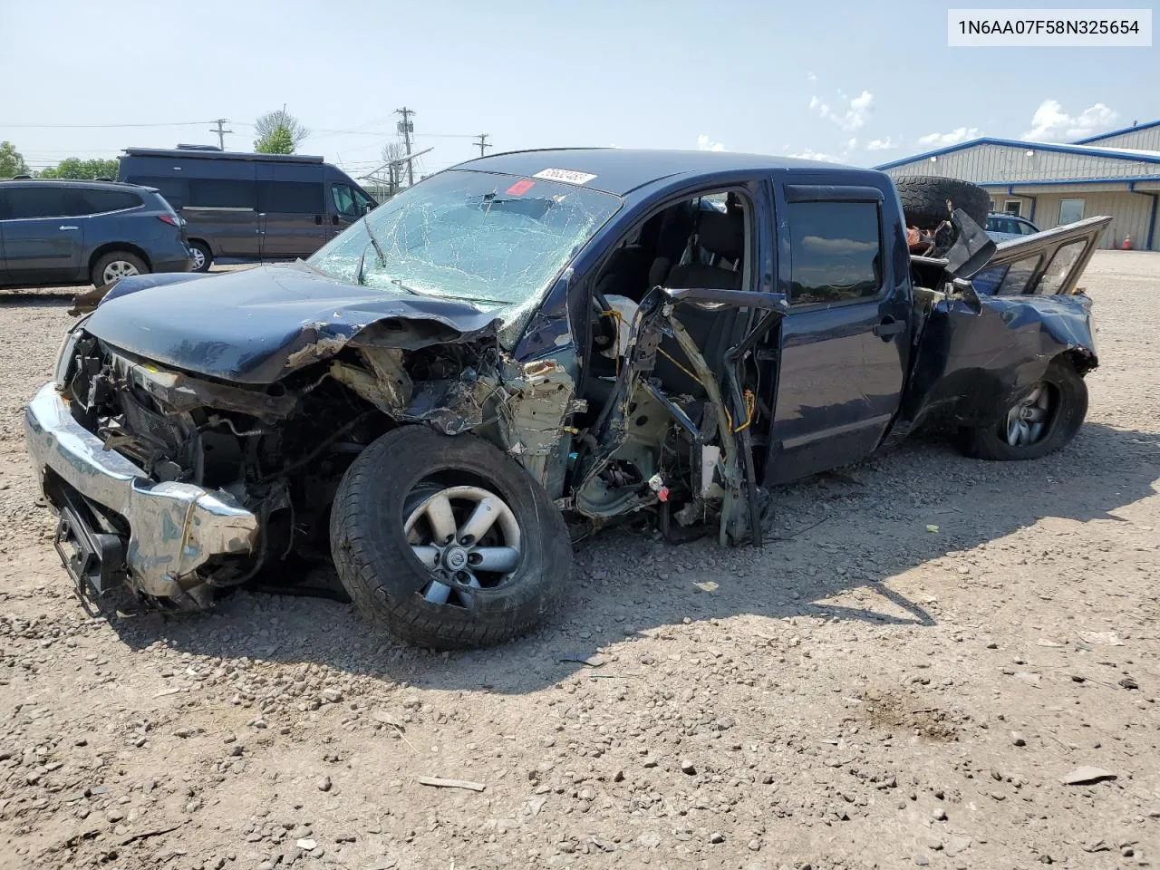 2008 Nissan Titan Xe VIN: 1N6AA07F58N325654 Lot: 55632483