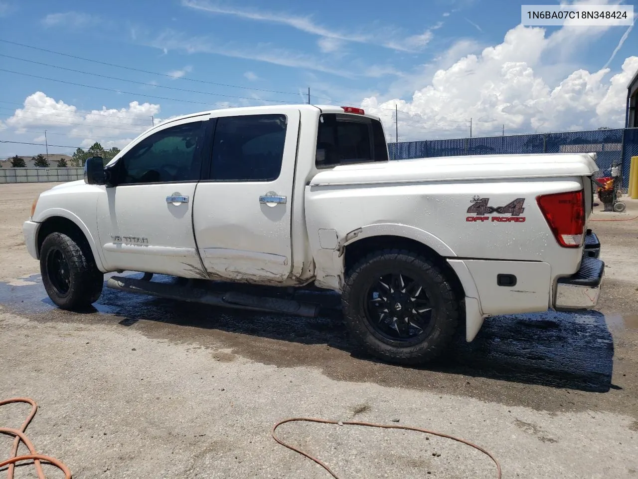 2008 Nissan Titan Xe VIN: 1N6BA07C18N348424 Lot: 58455774