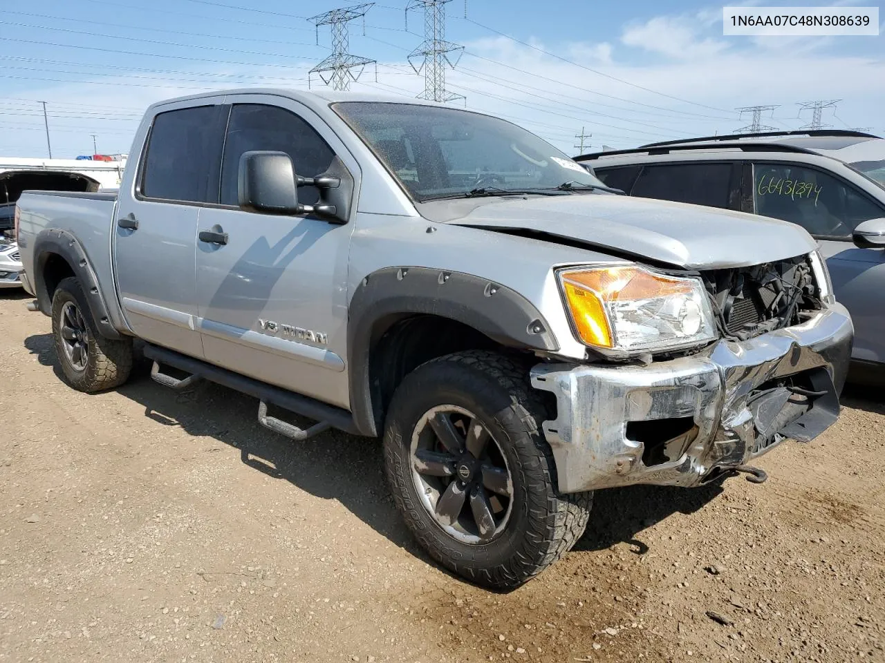 2008 Nissan Titan Xe VIN: 1N6AA07C48N308639 Lot: 64744564