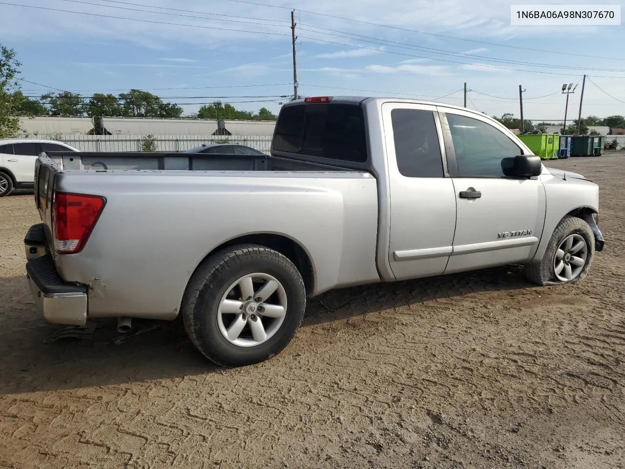 2008 Nissan Titan Xe VIN: 1N6BA06A98N307670 Lot: 68015854