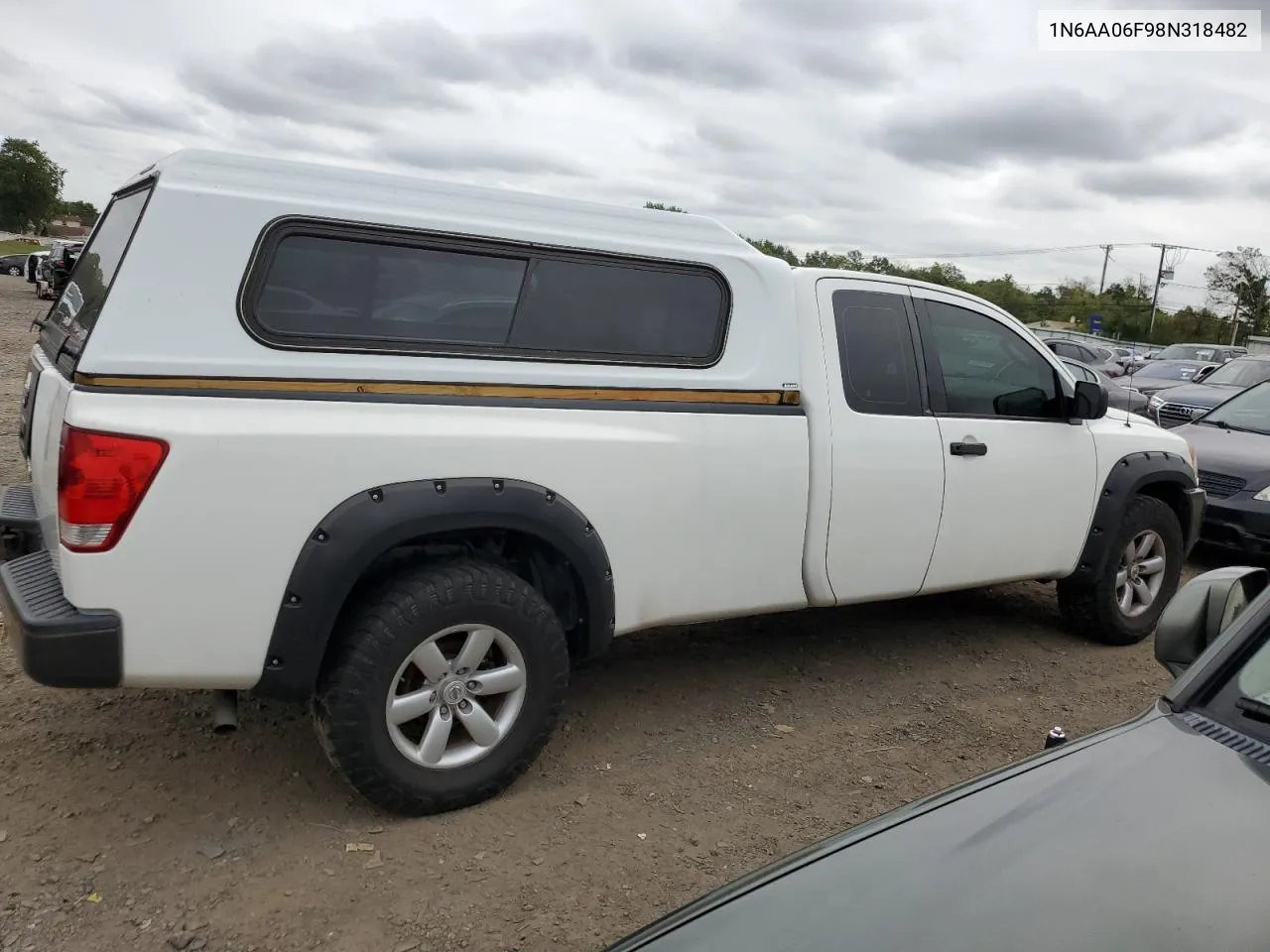 2008 Nissan Titan Xe VIN: 1N6AA06F98N318482 Lot: 70489284