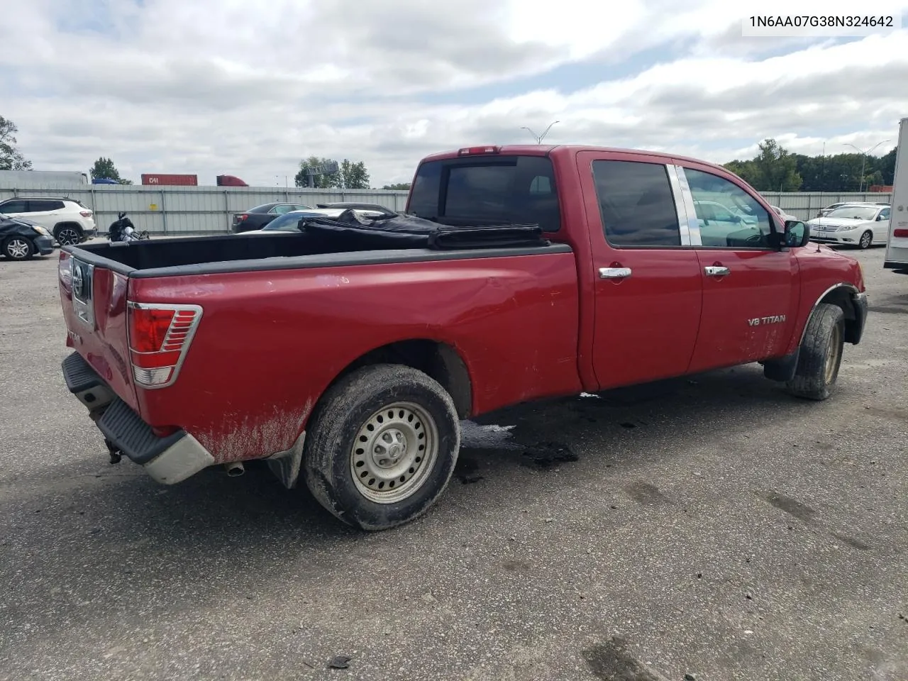 2008 Nissan Titan Xe VIN: 1N6AA07G38N324642 Lot: 71446014