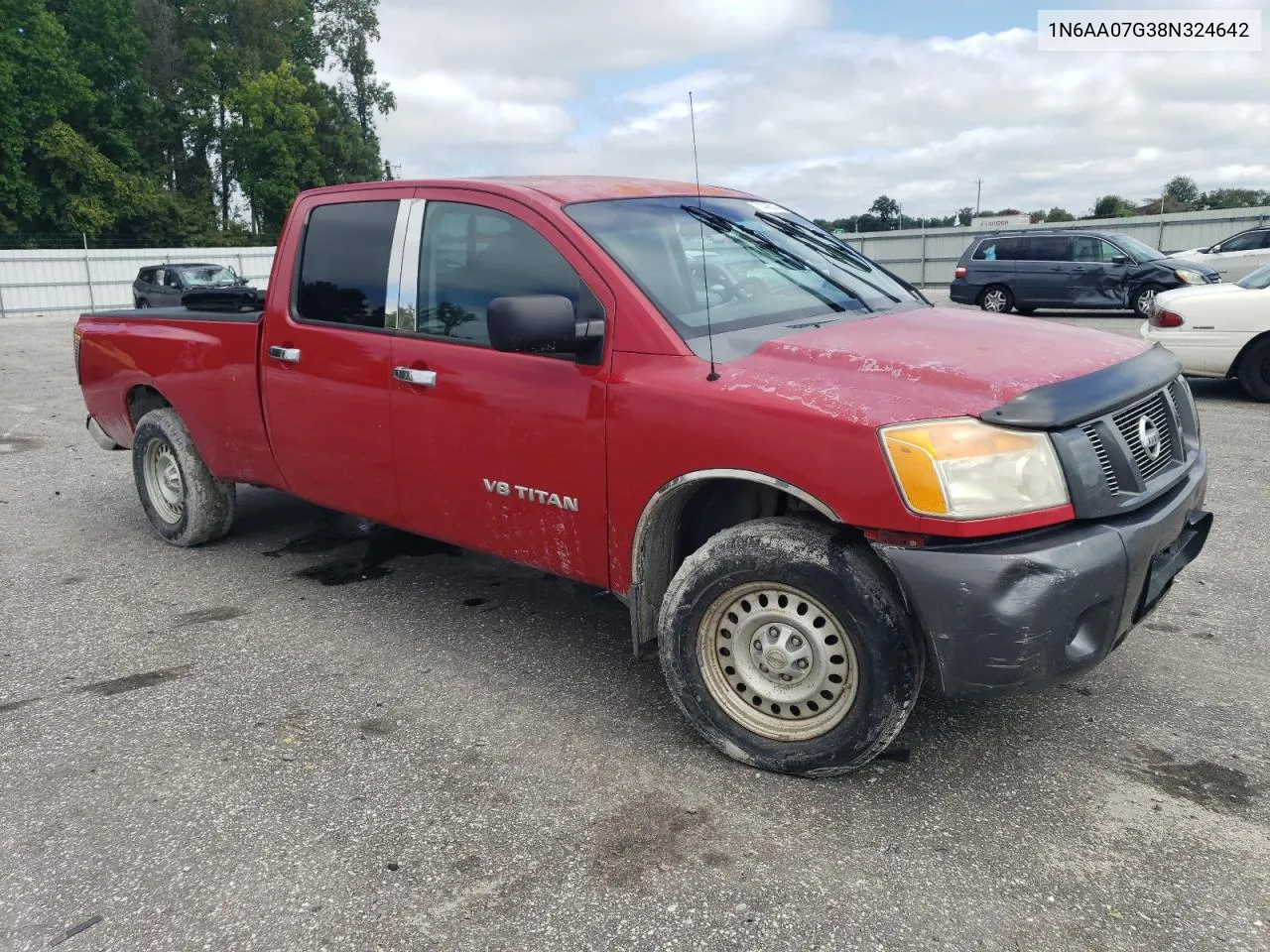 2008 Nissan Titan Xe VIN: 1N6AA07G38N324642 Lot: 71446014