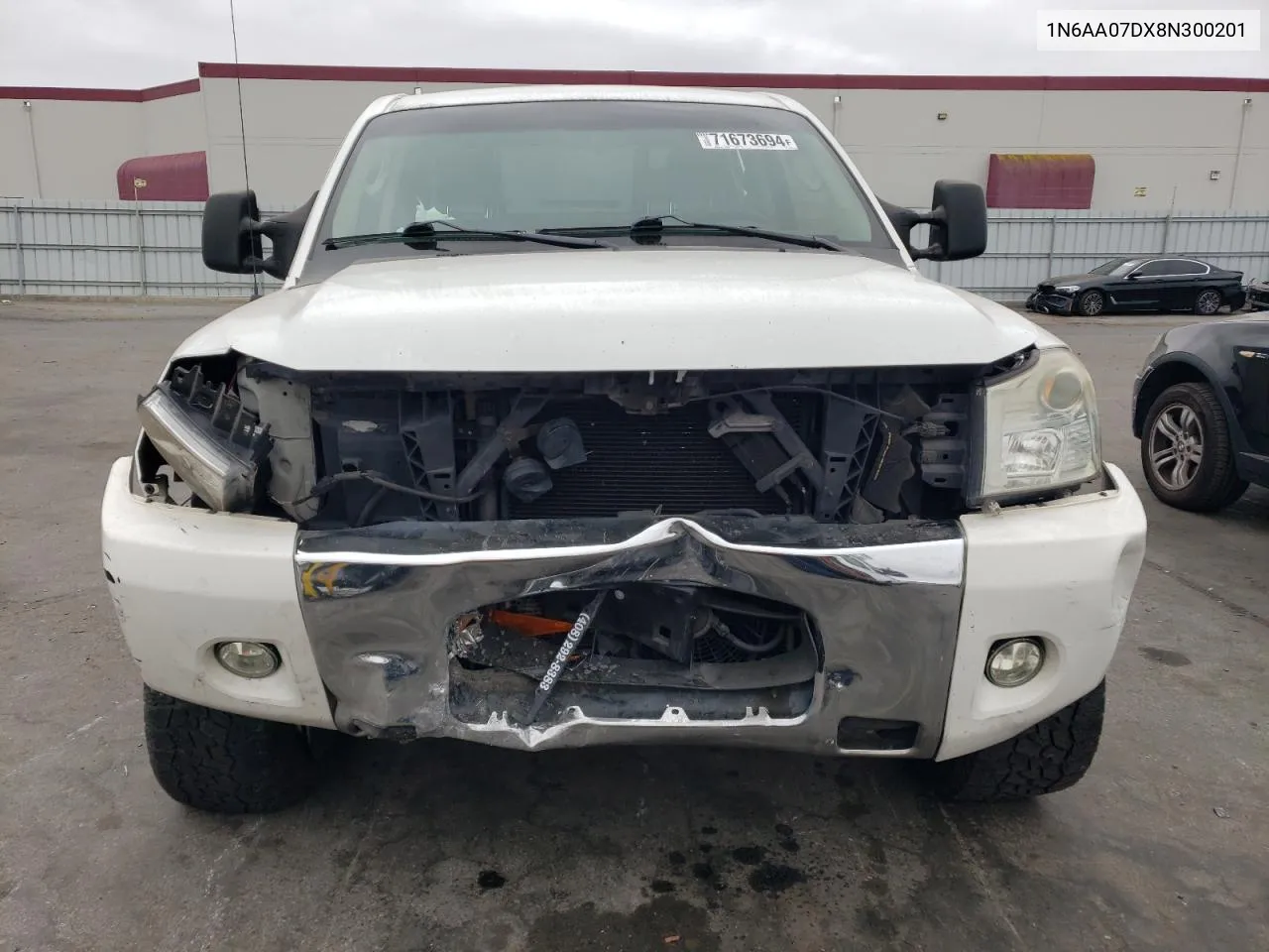 2008 Nissan Titan Xe VIN: 1N6AA07DX8N300201 Lot: 71673694