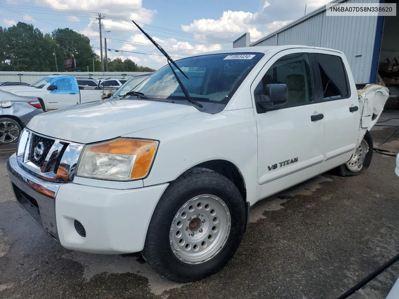 2008 Nissan Titan Xe VIN: 1N6BA07D58N338620 Lot: 71993434