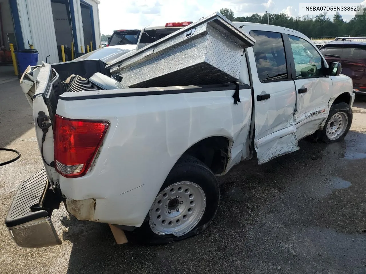 2008 Nissan Titan Xe VIN: 1N6BA07D58N338620 Lot: 71993434