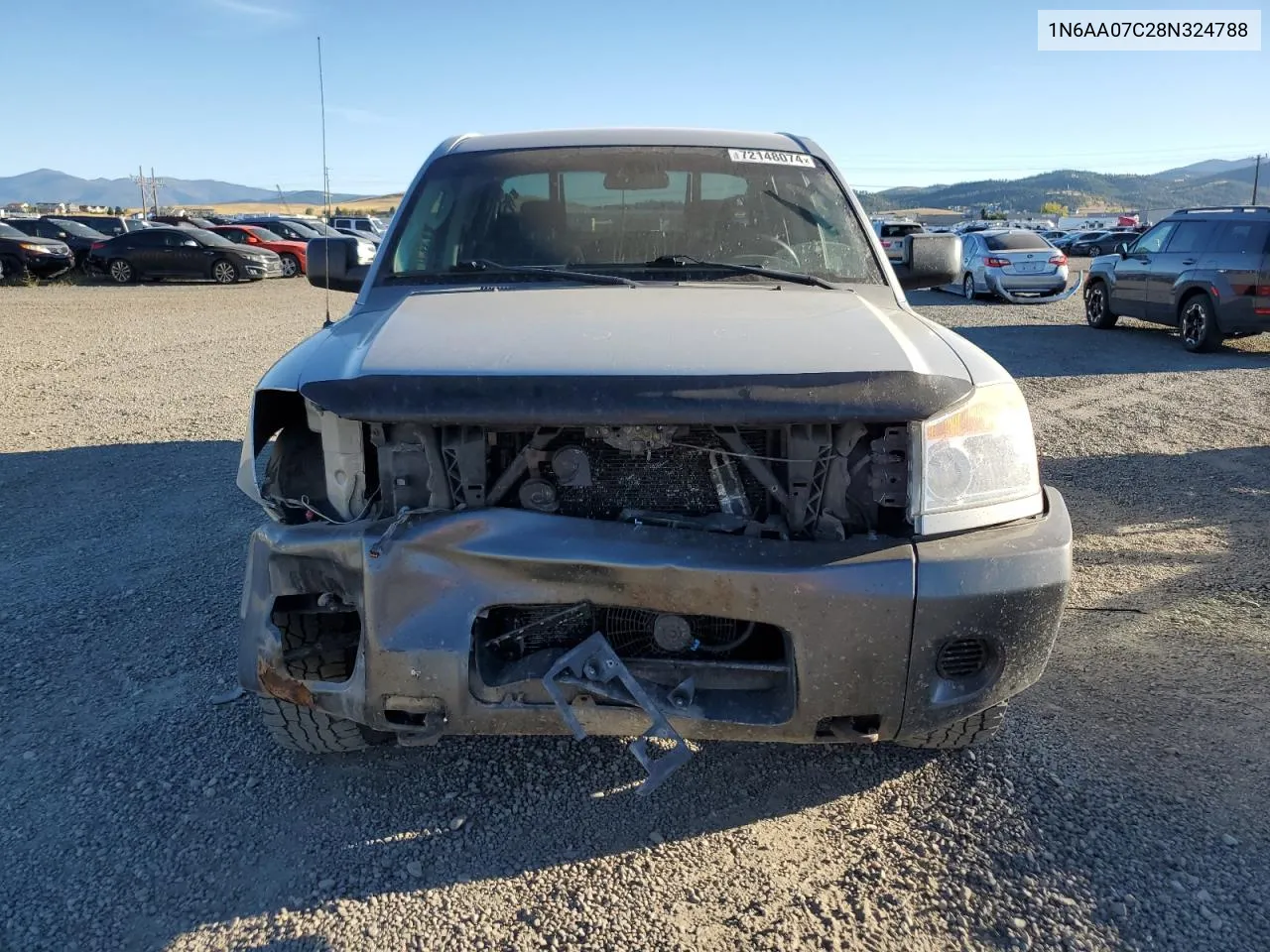 2008 Nissan Titan Xe VIN: 1N6AA07C28N324788 Lot: 72148074