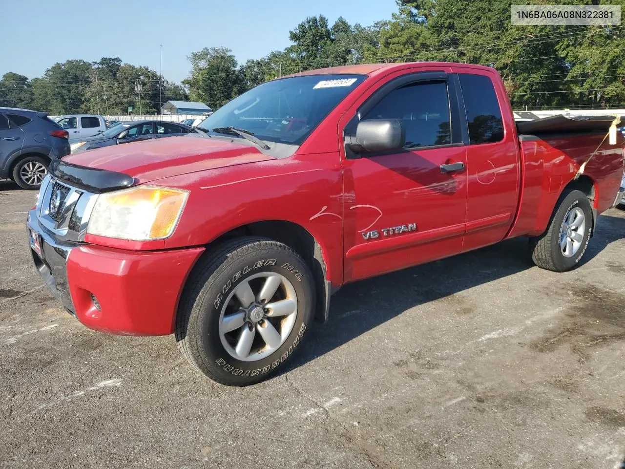 2008 Nissan Titan Xe VIN: 1N6BA06A08N322381 Lot: 72270534