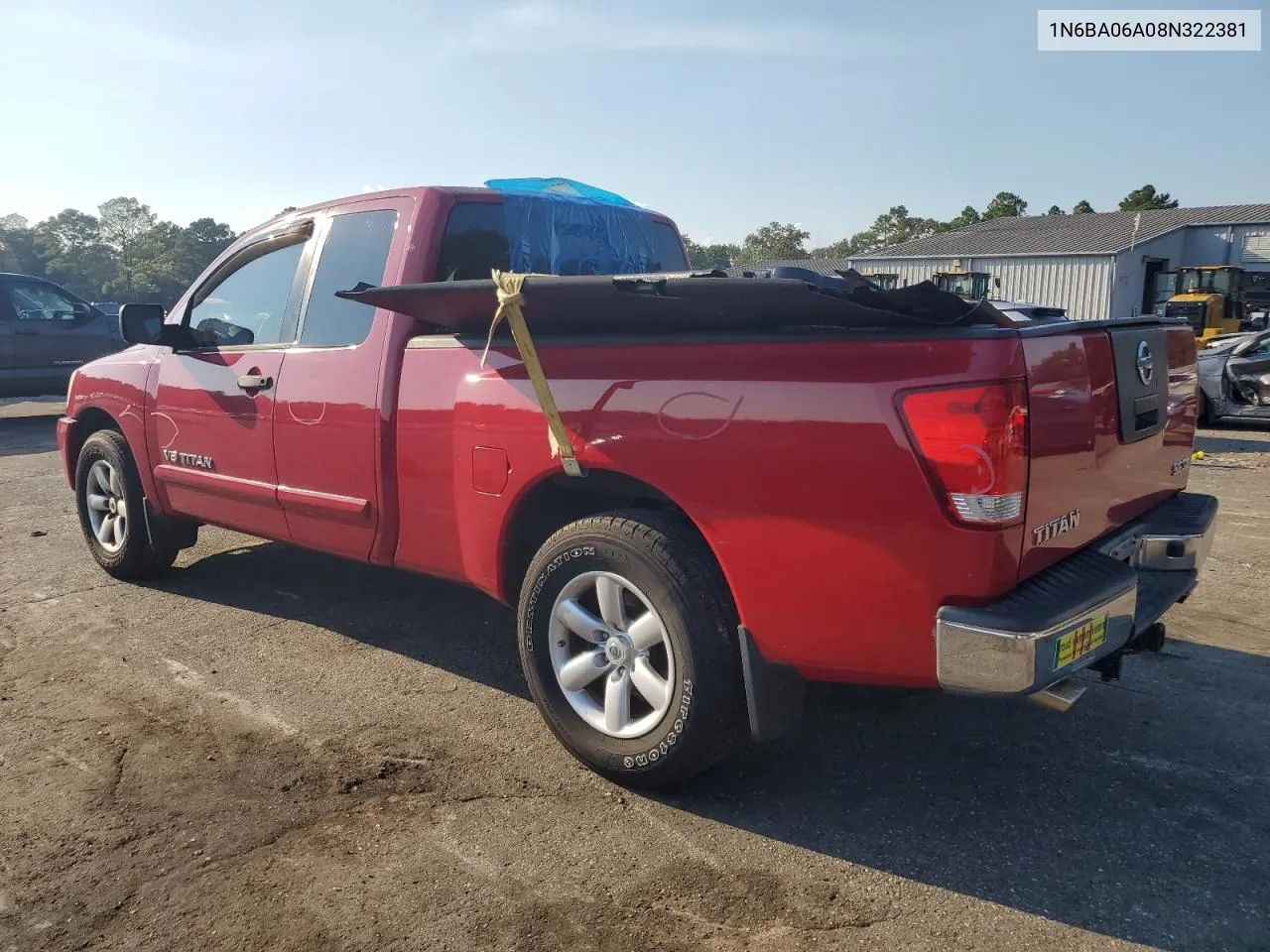 2008 Nissan Titan Xe VIN: 1N6BA06A08N322381 Lot: 72270534