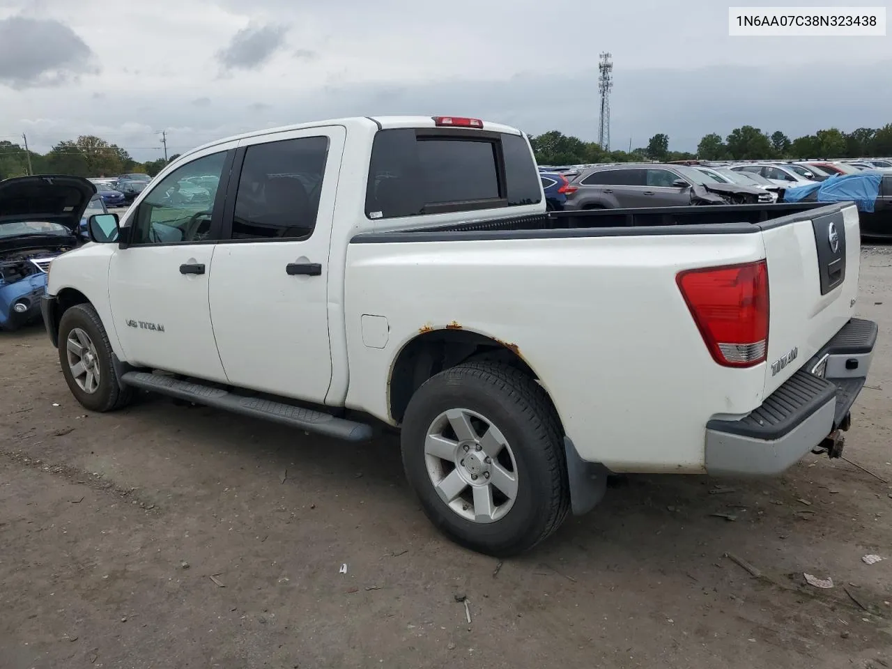 2008 Nissan Titan Xe VIN: 1N6AA07C38N323438 Lot: 72846664