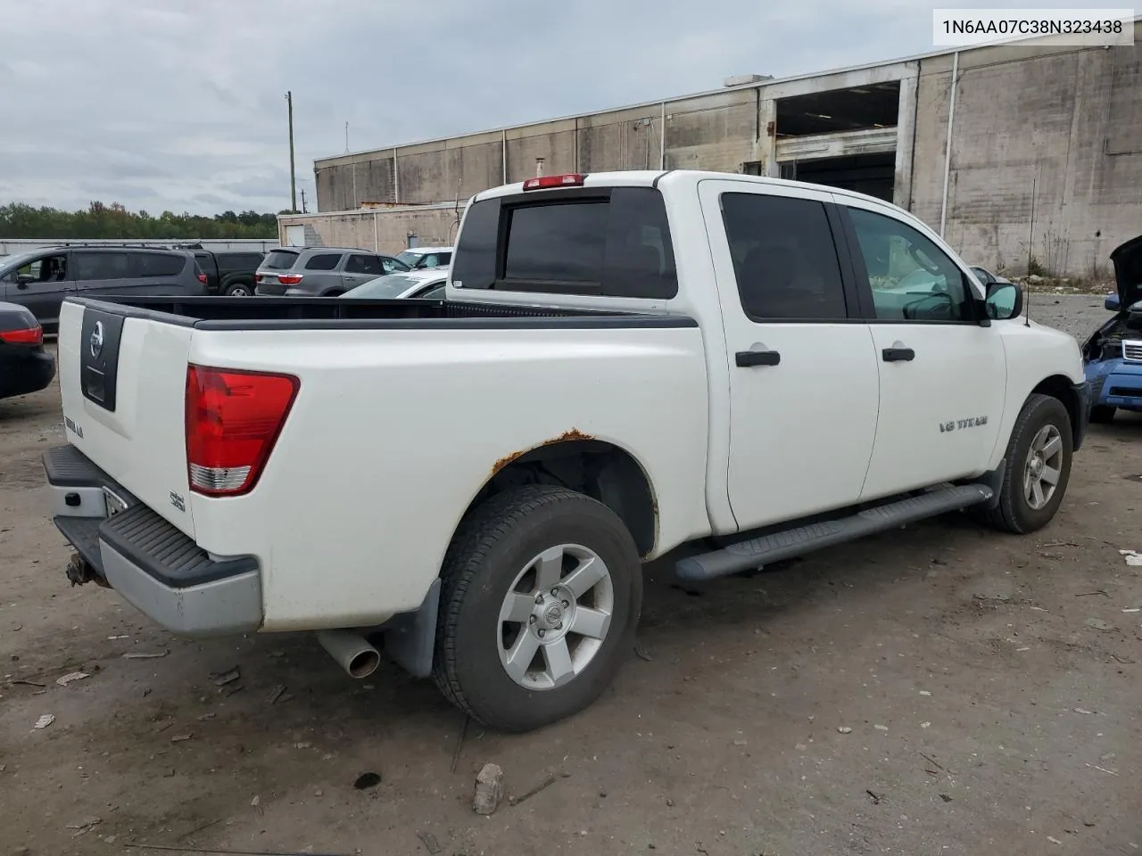 2008 Nissan Titan Xe VIN: 1N6AA07C38N323438 Lot: 72846664