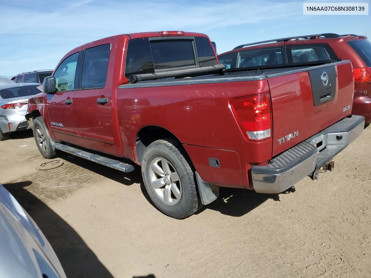 2008 Nissan Titan Xe VIN: 1N6AA07C68N308139 Lot: 72936804