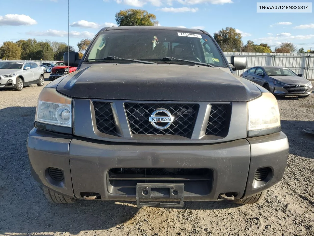 2008 Nissan Titan Xe VIN: 1N6AA07C48N325814 Lot: 74328094