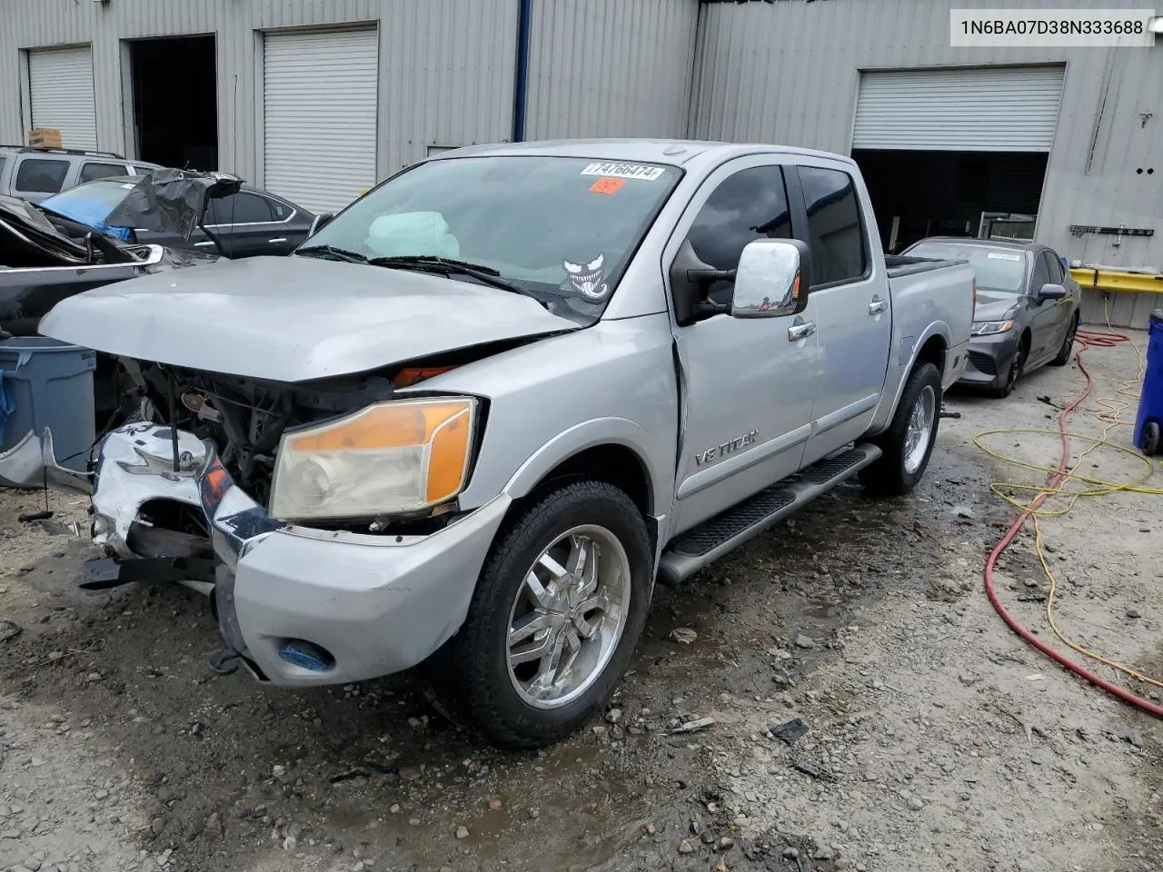 2008 Nissan Titan Xe VIN: 1N6BA07D38N333688 Lot: 74766474