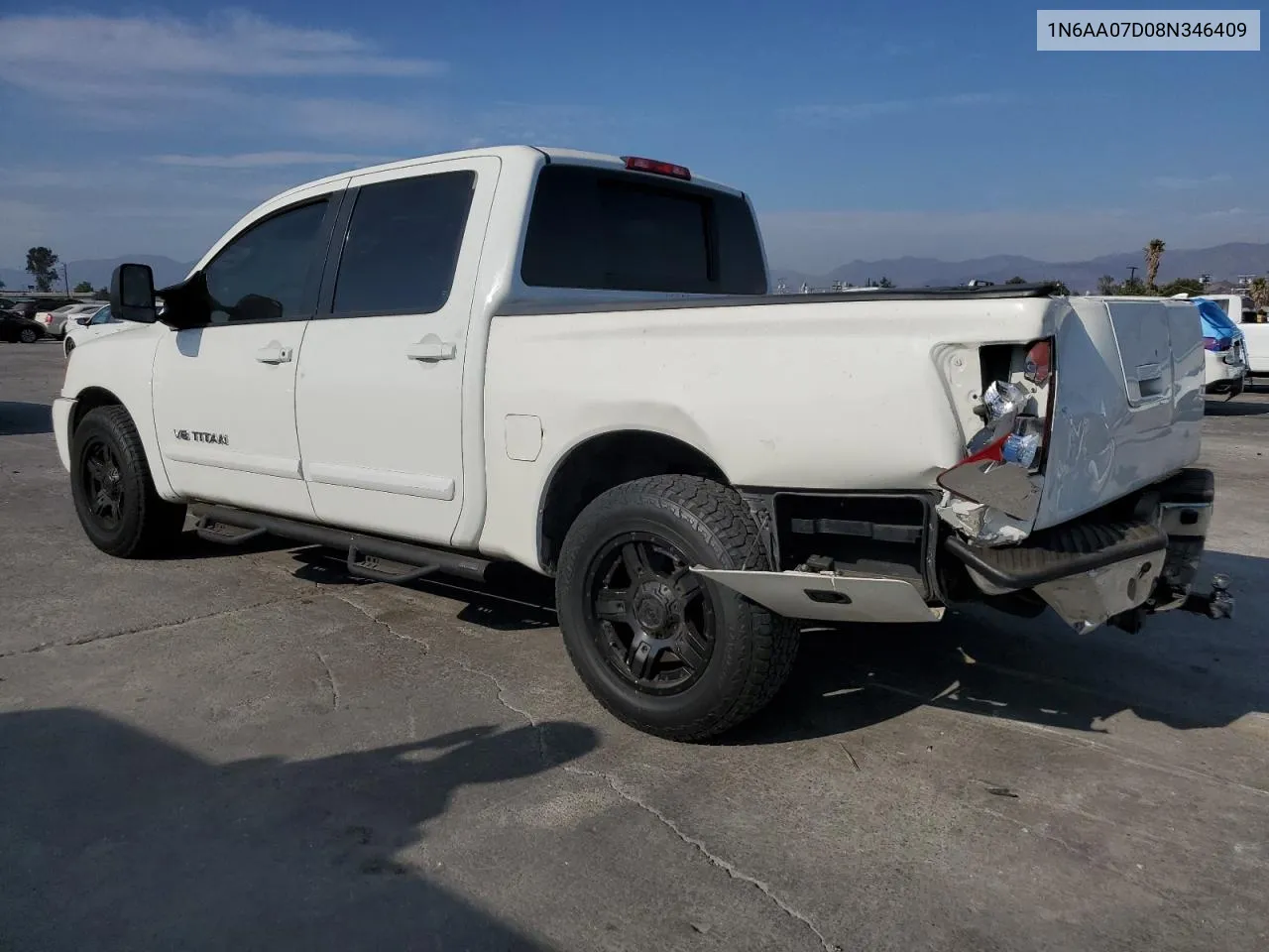 2008 Nissan Titan Xe VIN: 1N6AA07D08N346409 Lot: 74961454