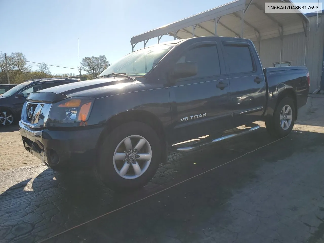 2008 Nissan Titan Xe VIN: 1N6BA07D48N317693 Lot: 76758714