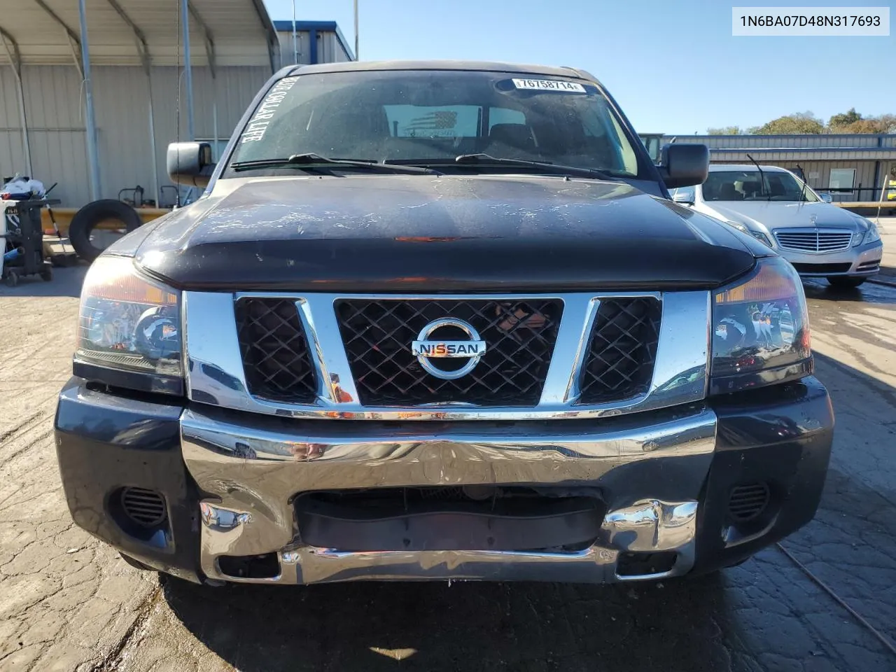 2008 Nissan Titan Xe VIN: 1N6BA07D48N317693 Lot: 76758714