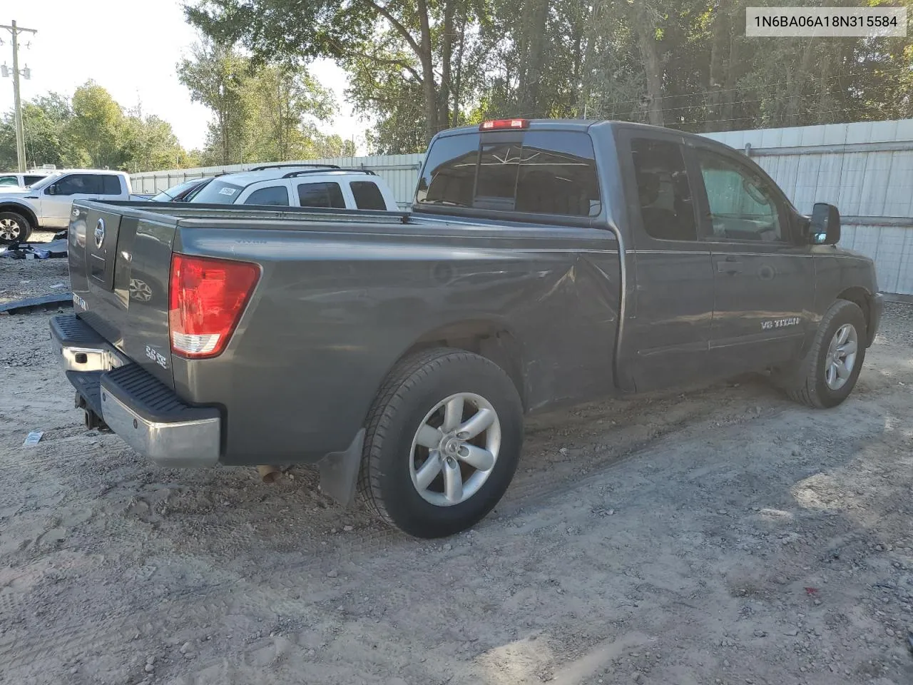 2008 Nissan Titan Xe VIN: 1N6BA06A18N315584 Lot: 76809024