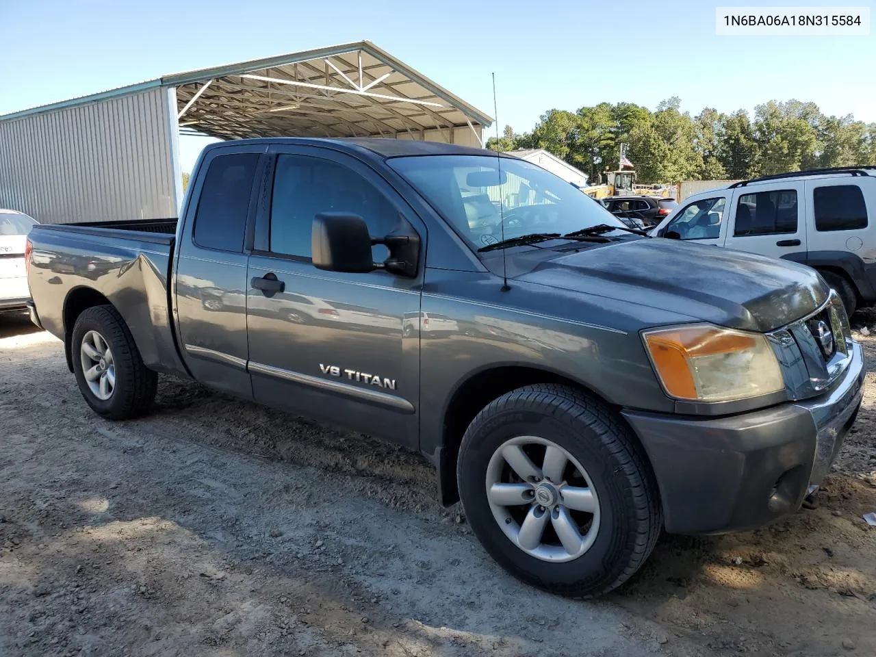 2008 Nissan Titan Xe VIN: 1N6BA06A18N315584 Lot: 76809024