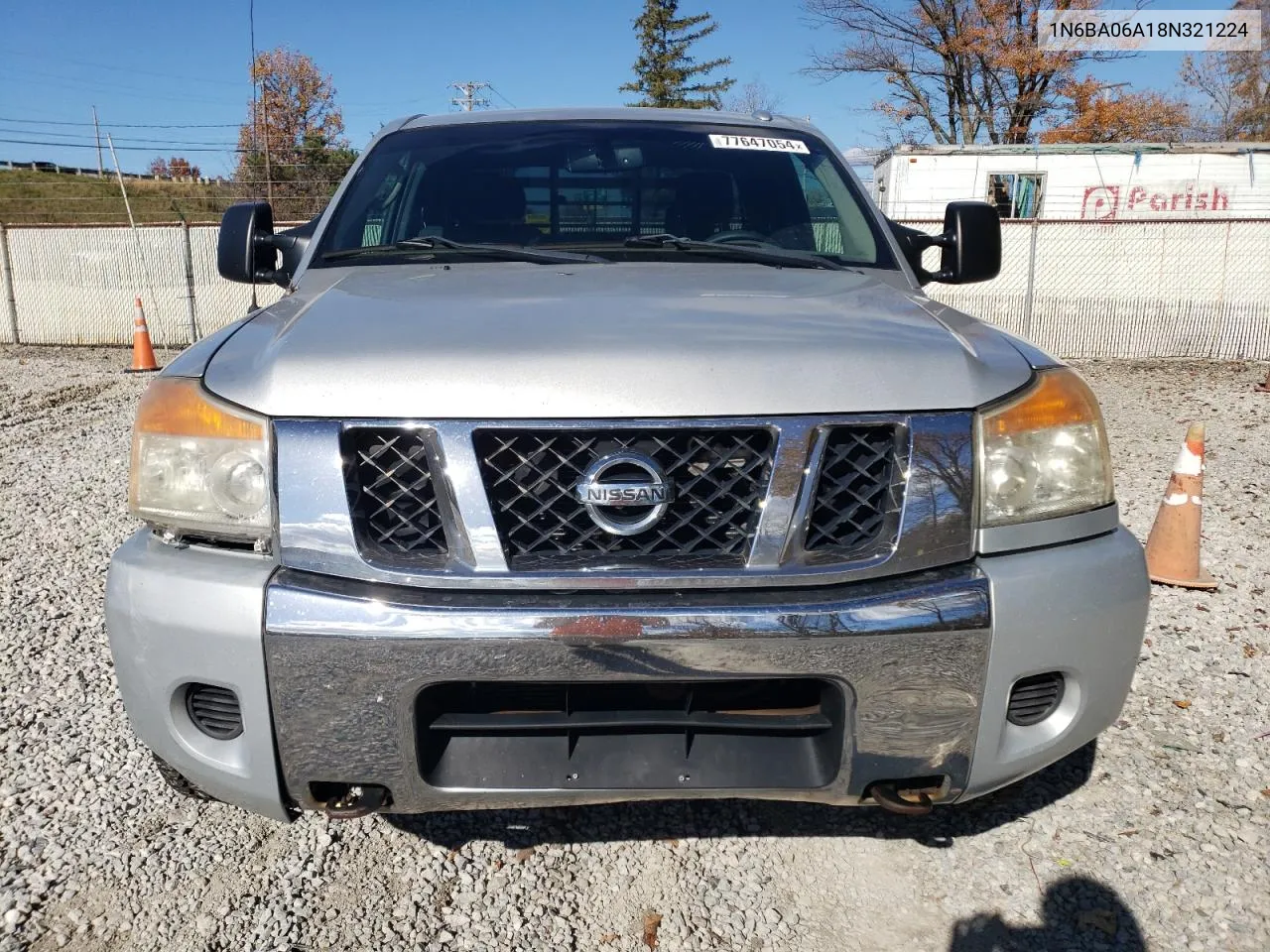 2008 Nissan Titan Xe VIN: 1N6BA06A18N321224 Lot: 77647054