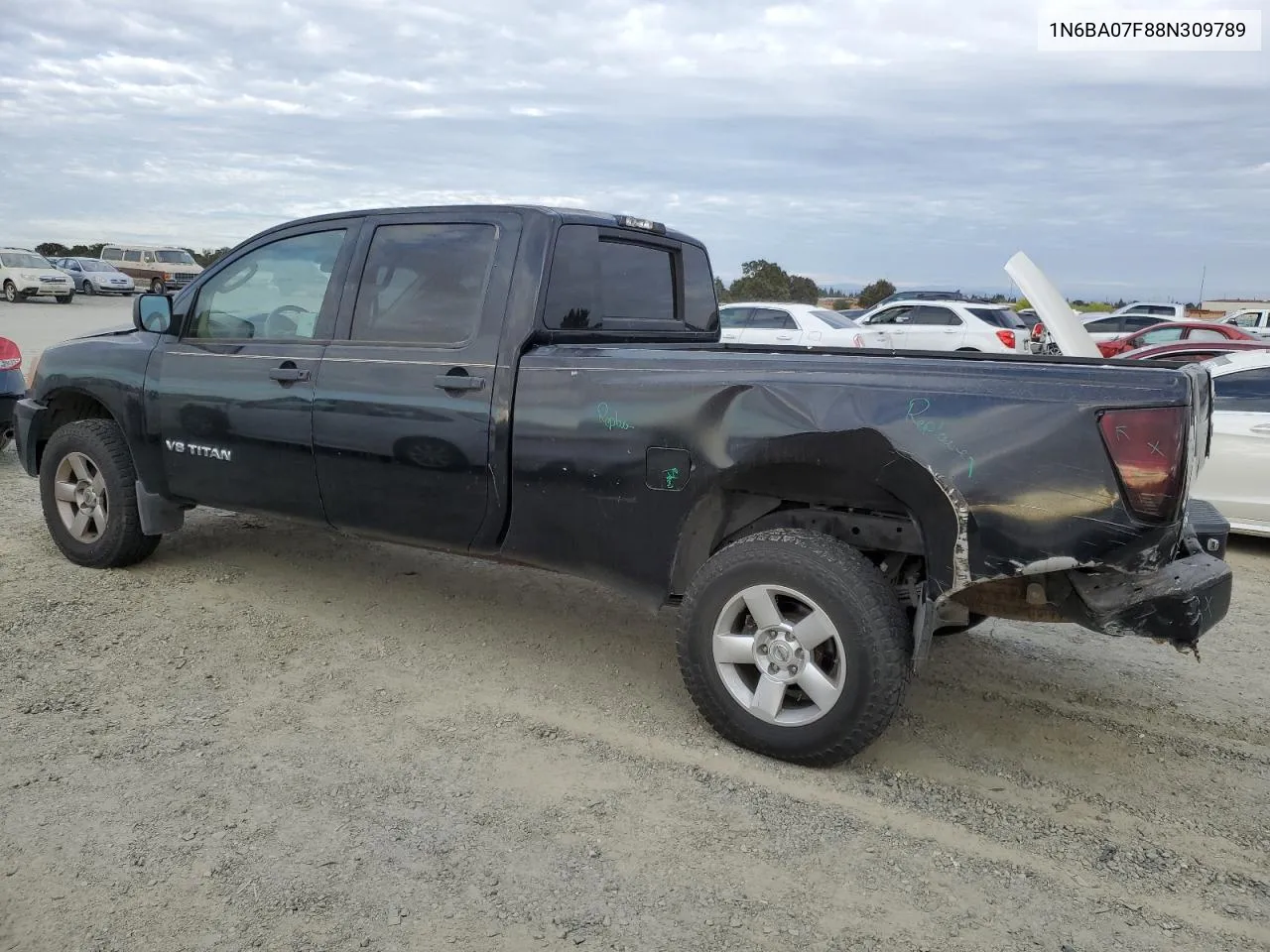 2008 Nissan Titan Xe VIN: 1N6BA07F88N309789 Lot: 77879284