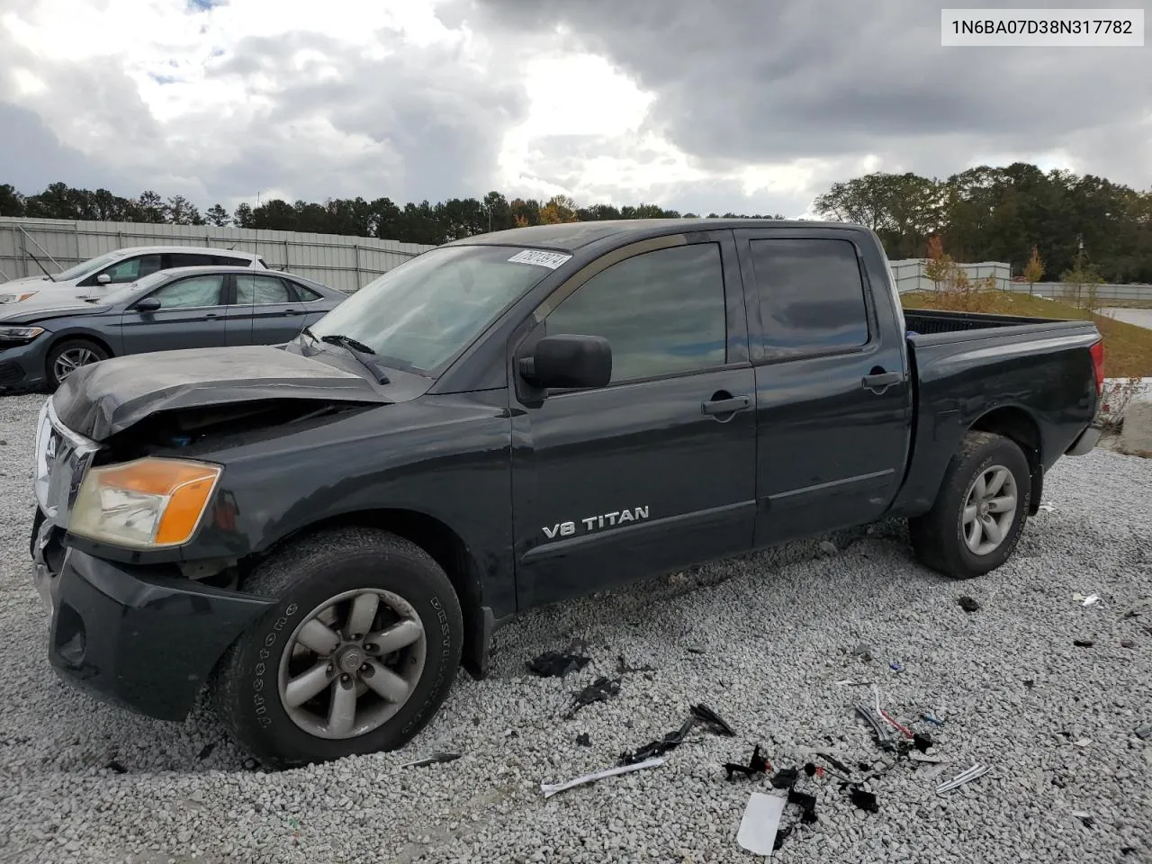 2008 Nissan Titan Xe VIN: 1N6BA07D38N317782 Lot: 78013974