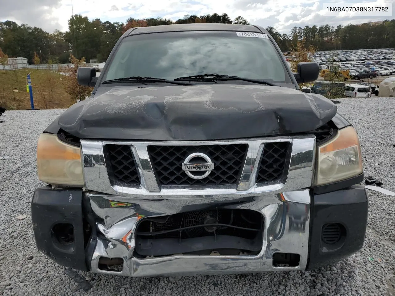 2008 Nissan Titan Xe VIN: 1N6BA07D38N317782 Lot: 78013974