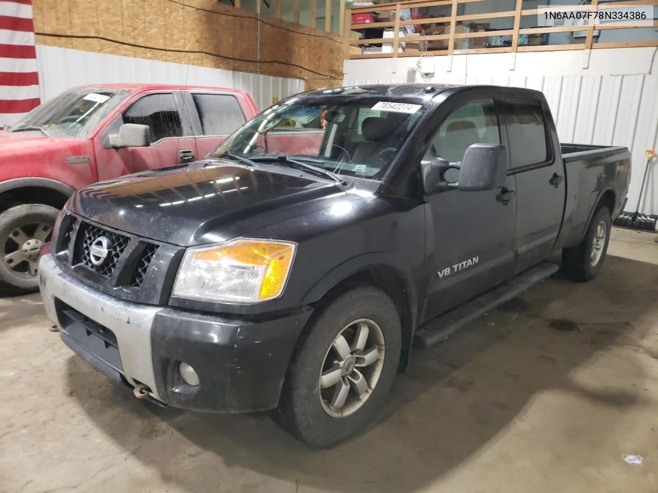 2008 Nissan Titan Xe VIN: 1N6AA07F78N334386 Lot: 78542274