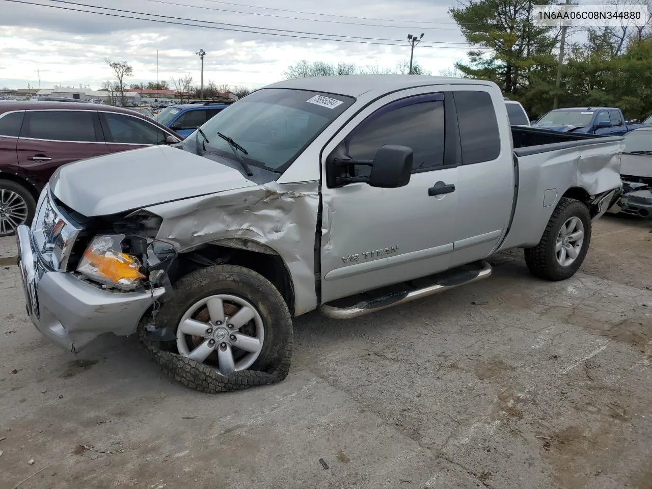 2008 Nissan Titan Xe VIN: 1N6AA06C08N344880 Lot: 78995594