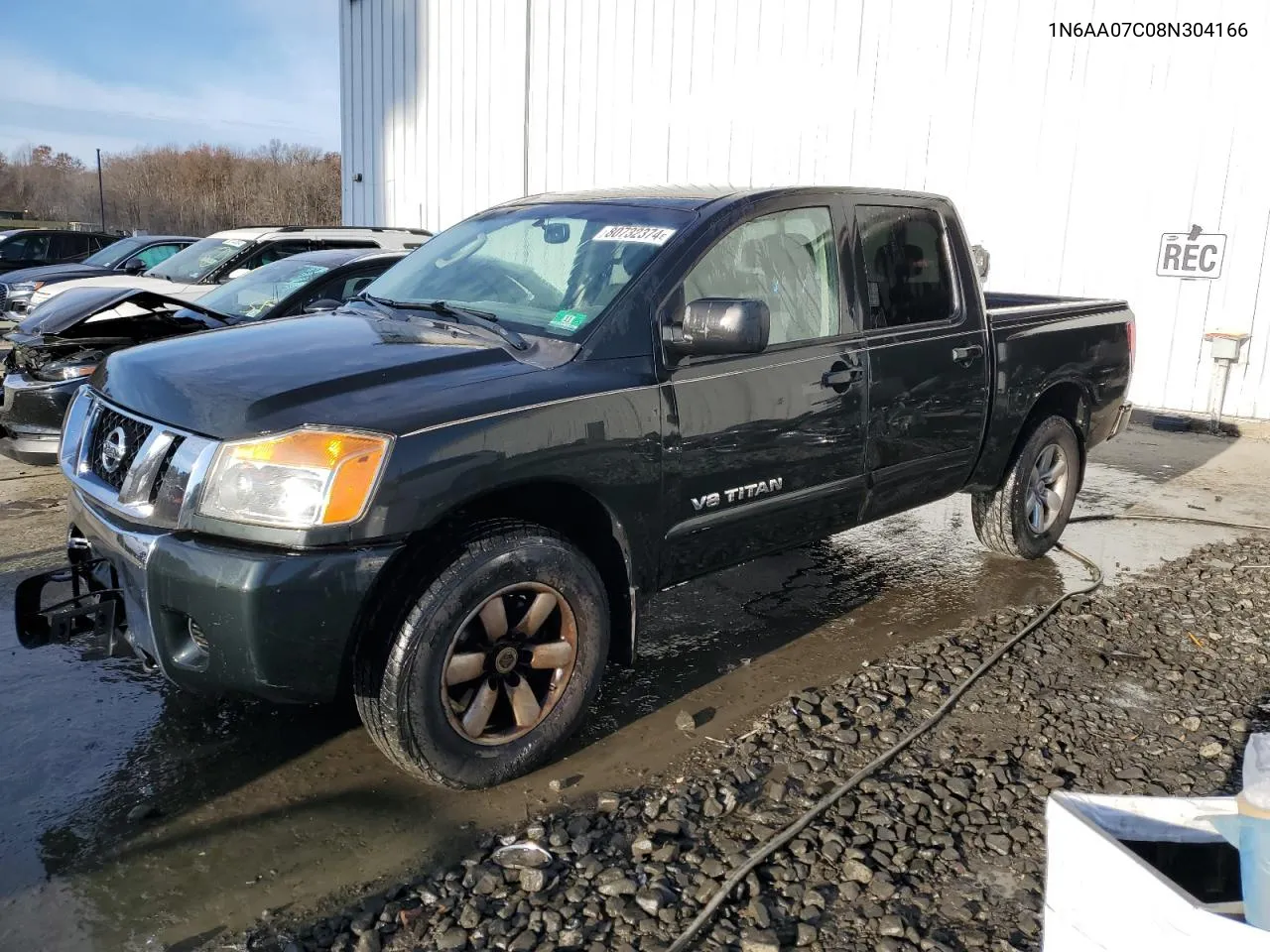 2008 Nissan Titan Xe VIN: 1N6AA07C08N304166 Lot: 80732374