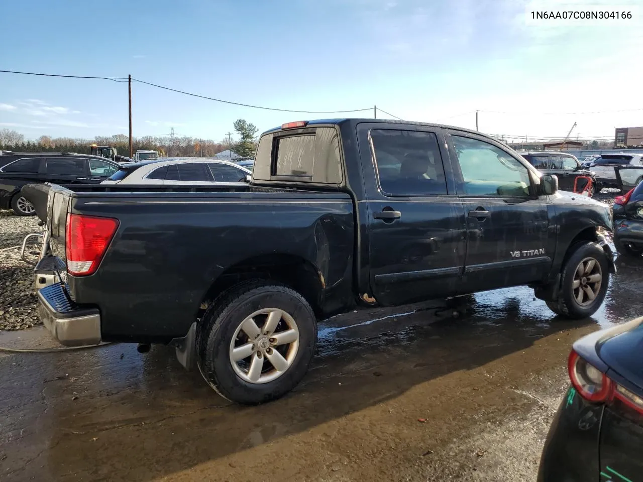 2008 Nissan Titan Xe VIN: 1N6AA07C08N304166 Lot: 80732374