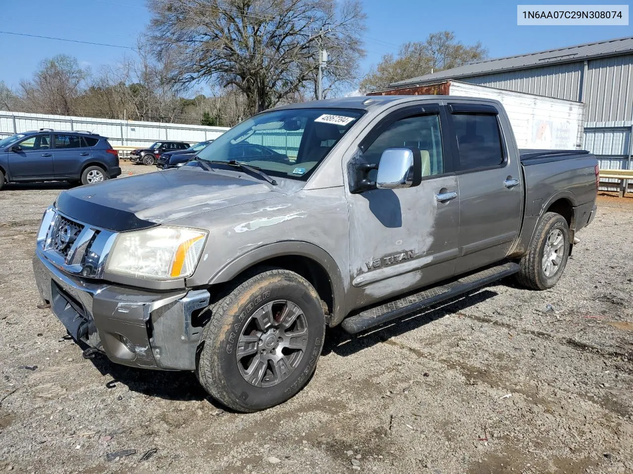 2009 Nissan Titan Xe VIN: 1N6AA07C29N308074 Lot: 48867394